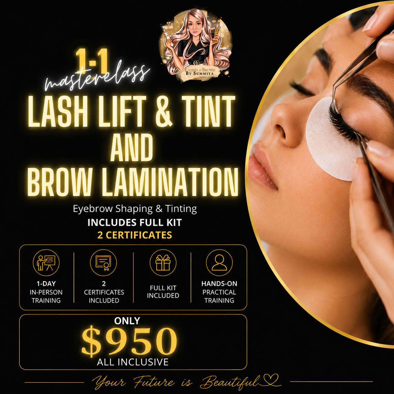 Brow Lamination and Lash lift/tint Training
