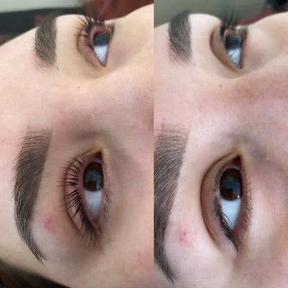Lash lift and tint