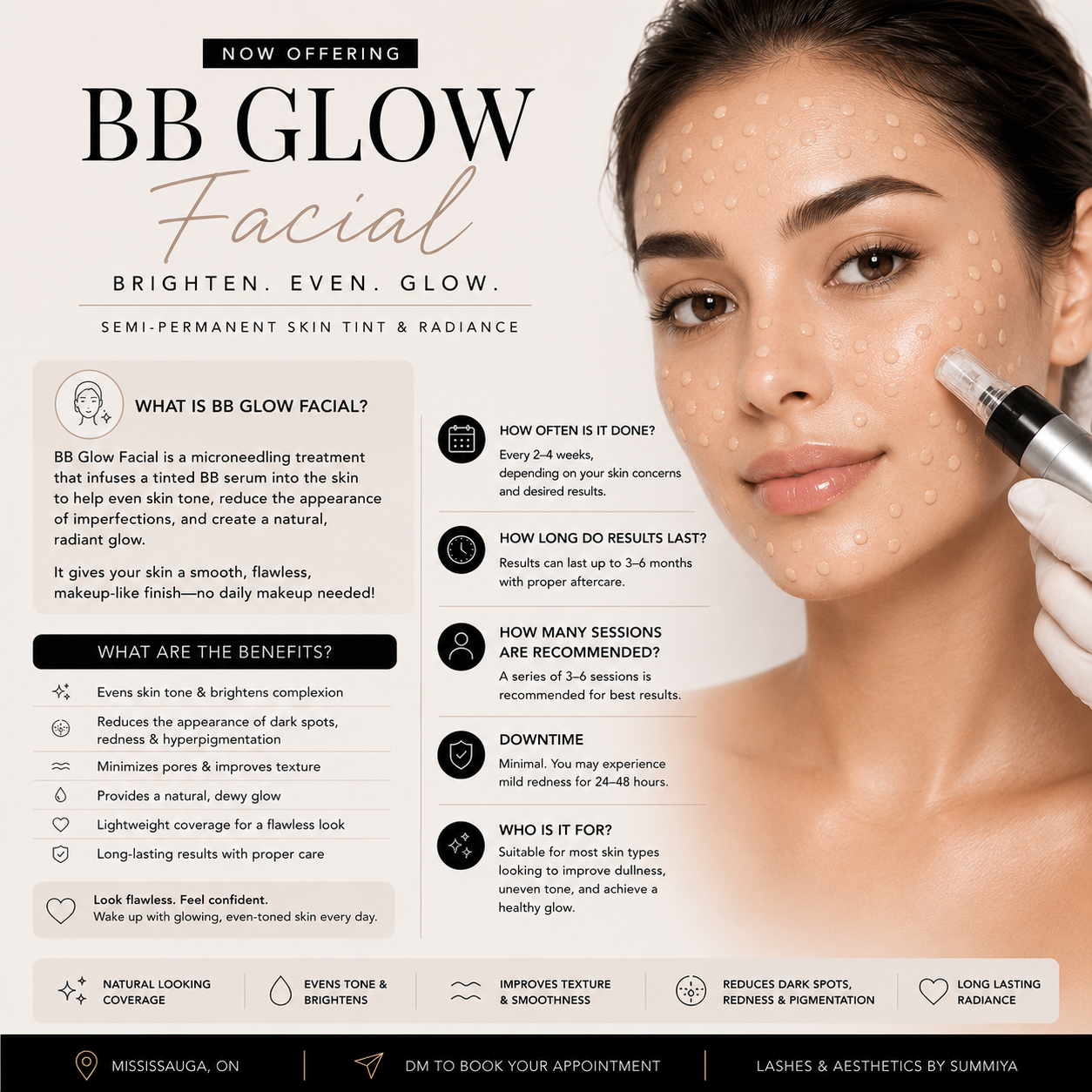 BB Glow Treatment with LED light therapy